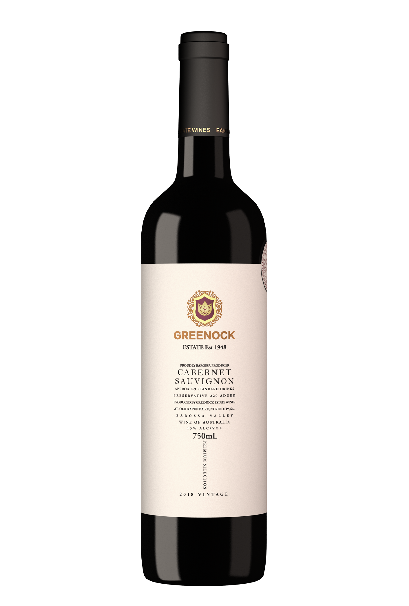 2022  Greenock Estate Barossa Valley Cabernet Sauvignon
